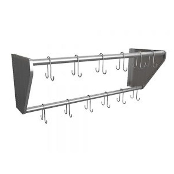 COLGADOR DE OLLAS Y SARTES EN ACERO INOXIDABLE